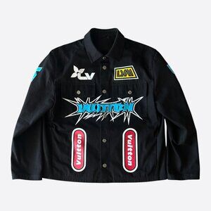 Louis Vuitton Black & Multicolor Graphic Work Jacket